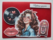 Kartka okolicznościowa karnet na urodziny imieniny dla kobiety nastolatki 