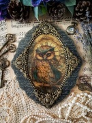 Dekoracyjny medalion w stylu vintage decoupage Prowansja shabby chic 