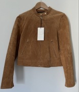 Kurtka skórzana tabaco Zara rozmiar XS