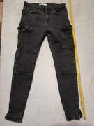 SPODNIE MĘSKIE BOJÓWKI CZARNE " ZARA "