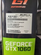 Karta graficzna Gigabyte GeForce GTX 1060 G1 GAMING +OryginalnePudełko