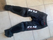 Spodnie motocyklowe dziecięce skóra FLM racing technology pas 70 cm NOWE