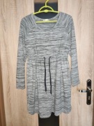 15 Szara casualowa ciążowa sukienka ściągana w pasie rozmiar M