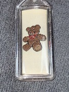 Stary breloczek do kluczy miś 