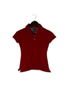 Koszulka polo damska Tommy Hilfiger czerwona z logiem s