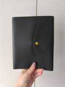 Etui na notes, planner lub dokumenty | Ekoskóra | Czarny | Stan idealny