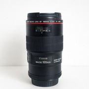 Canon EF 100mm f/2.8L Macro IS USM + futerał, dekielki
