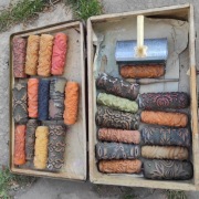 25 wałków malarskich w dobrym stanie plus maszynka plus walizka