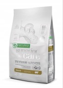 Nature's Protection White Dogs Adult Small Breed with Lamb 2KG