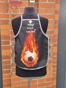 Fartuszek dziecięcy do przedszkola 3-7 lat 40x50cm piłka kuchnia ogród 