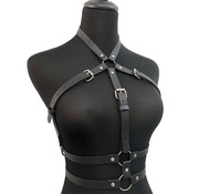 Harness czarny na biust akcesoria bieliźniane uprząż 