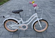Rower dziecięcy dla dziewczynki Sun Baby Heart Bike 16" Biało-różowy