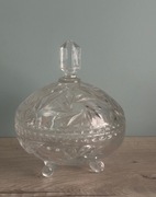 Bombonierka mała kryształ z lat PRL-u