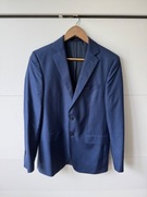 Marynarka wełniana Massimo Dutti granatowa 46