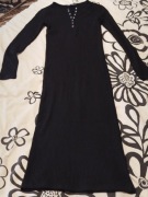 Nowa czarna sukienka midi Zara S 36 