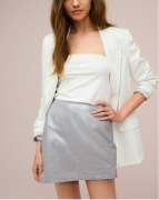 Next Spódnica mini srebrna silver r. 38