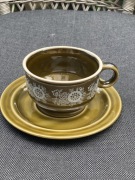 Filiżanka z talerzykiem Pruszków lata 70