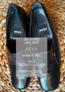 ECCO  Duńskie super wygodne damskie buty skórzane, 100% Skóra, Roz. 36,5-37