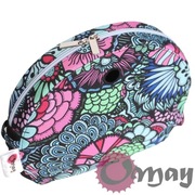 Czarny organizer do Obag MOON LIGHT kwiaty witraż 2 kieszenie wkład OMAY