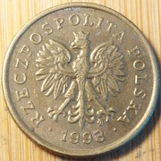 5 groszy 1993 MW (rzadka) 5 gr 1993 MW (XXX)