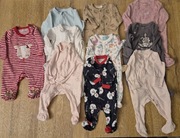 Śpiochy śpioszki pajacyk pajacyki niemowlęce 56cm 