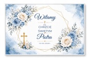 Personalizowany plakat powitalny na Chrzest Święty