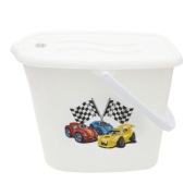 Wiaderko wiadro kosz na pieluchy wodę pojemnik z pokrywką