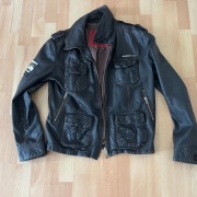 Kurtka skórzana Superdry (L) Vintage - Świetna, piękna!!!