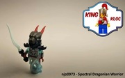 LEGO minifigurka z serii Ninjago, numer njo0973 Spectral Dragonian Warrior