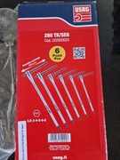 Zestaw kluczy imbusowych USAG 280 TK/SE6 z uchwytem T