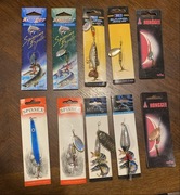 Obrotówki błystki SPINEX Konger Rumpol Honggee Mifine ZESTAW OKAZJA