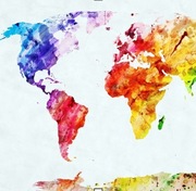 Fototapeta mapa na flizelinie. Polecam!