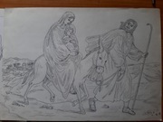 Obraz wykonany cienkopisem