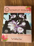 Komplet pościeli z satyny bawełnianej 100% 160x200+2x 70x80 + prześcieradło