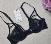 Biustonosz koronkowy czarny, Scandale eco lingerie, rozmiar 70C NOWY