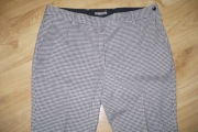 Spodnie materiałowe H&M  r. 44, kratka, pepitka, brąz i beż, okazja!