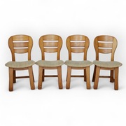 9175 solidne dębowe krzesła komplet 4 szt wygodne 