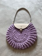 Torebka Oreo lilia skórzana naturalna.