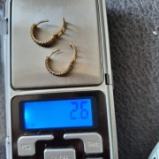 Kolczyki z cyrkoniami   9 karatowe waga 2.6 tanio