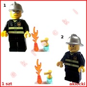 LEGO FIGURKA cty0047 lub twn175 Strażak + elementy 4589 3062 6126 4599