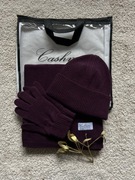 Zestaw z rękawiczkami 50%wełny i 50%kaszmiru