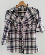 Cienka damska koszula w kratę Pimkie