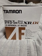 Obiektyw TAMRON SP AF 28-75mm F/2,8 XR Di SONY A jak nowy