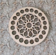 Baza dno koszyka spód koło 10cm makrama wzór 13kosz10