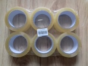 6x Taśmy pakowe przylepne przezroczyste 48mmx90m klej akryl, BOPP, 65907038