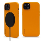 ORYGINALNE ETUI DECODED SILICONE MAGSAFE na iPHONE 15 PLUS / 14 PLUS ORANGE