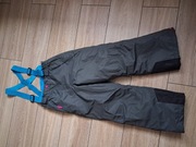 spodnie narciarskie dziewczęce 134 świetne szare