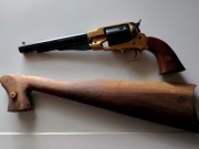 rewolwer czarnoprochowy pietta kal.44 8" + kolba