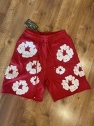 Spodenki denim tears czerwone