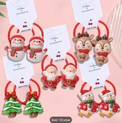 gumki do włosów Boże Narodzenie Mikołaj, upominek, ozdoba